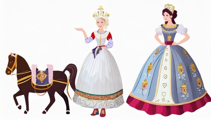 Wall Mural - princess with a crown