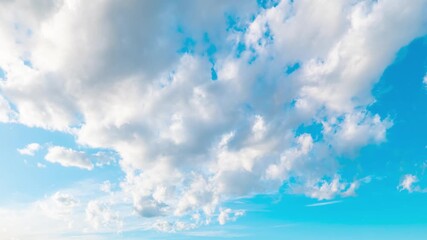 Wall Mural - 青空と雲のタイムラプス