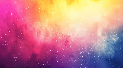 Wall Mural - a colorful abstract background with a gradient of pink, orange, and blue with white flecks throughou