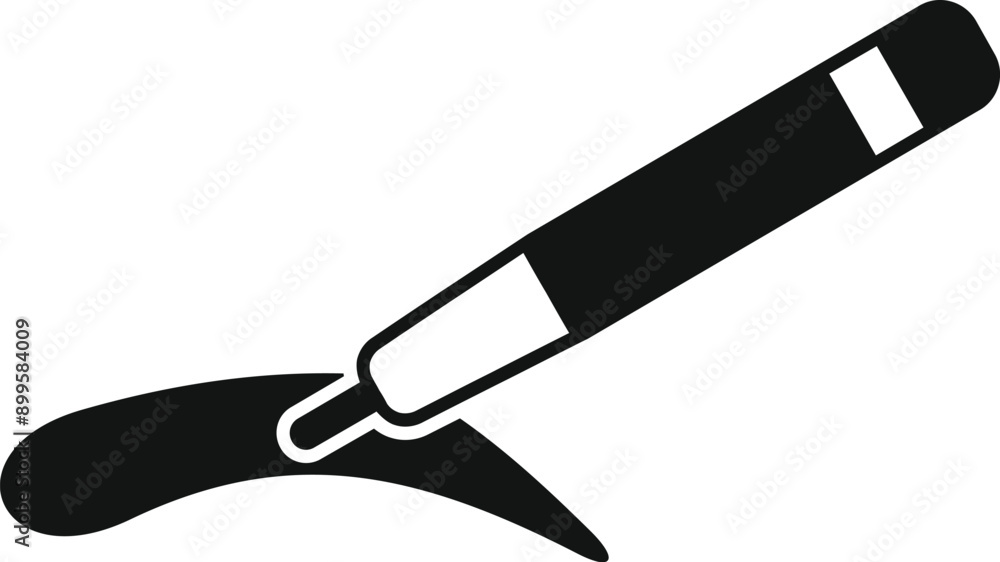 Microblading Pen Vector Microblading pen drawing the shape of an eyebrow, perfect for ...