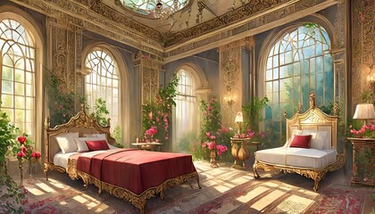 Wall Mural - interior of bedroom