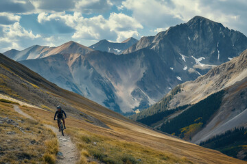 Canvas Print - Rugged Trail Mountain Biking