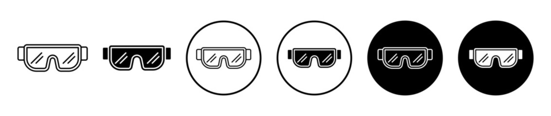 Wall Mural - Snow Goggle icon set