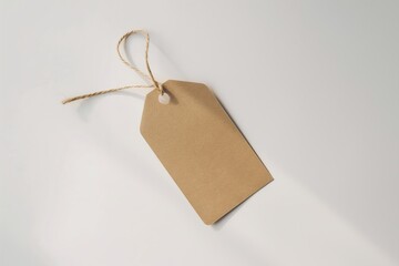 Close-up of paper label on a 100% organic cotton clothing