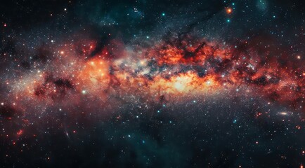 Wall Mural - abstract space background. galaxies, nebula and stars in space.