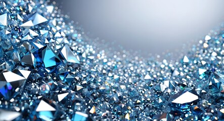 Wall Mural - Blue Crystal Abstract Background