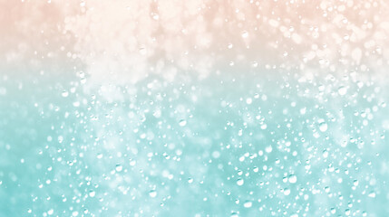 Wall Mural - Clean pastel blue snowflakes background, holiday celebration atmosphere 