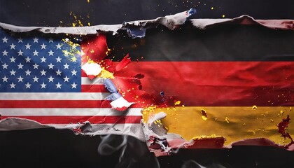 Poster - Tearing Through Borders: The Clash of America and Germany