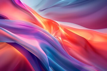 Wall Mural - Vibrant Colorful Abstract. Dynamic gradient mixture concept