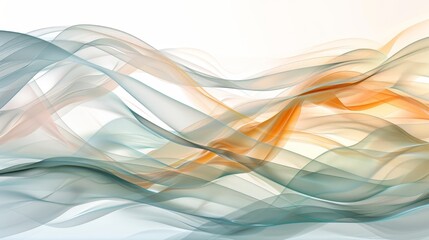 Pastel toned abstract generative art with realistic wave concept for a visually striking image