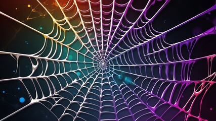 colorful spiderweb design abstract background art design