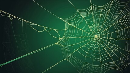 green spiderweb design abstract background art design