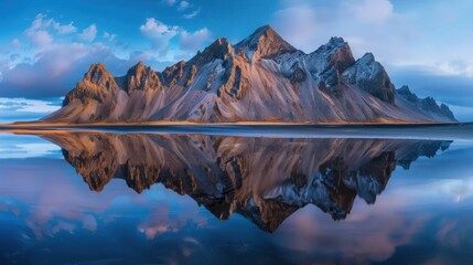 Sticker - Mountain Reflection in a Calm Lake