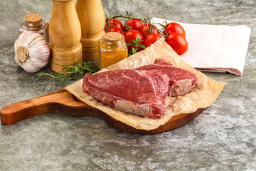 Wall Mural - Raw marble uncooked beef steak