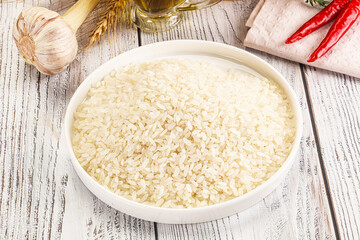 Wall Mural - Dry Arborio rice for risotto