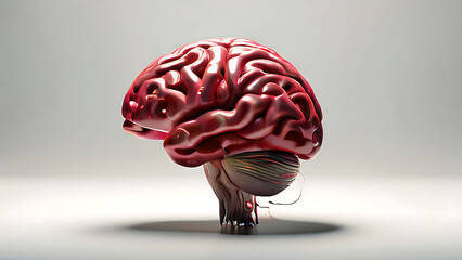 Wall Mural - A colourful brain 3d