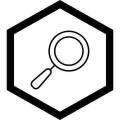 Canvas Print - Magnifying Glass Icon Design