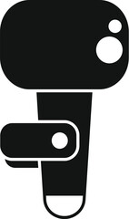 Sticker - Simple icon of a barcode scanner in its cradle, ready to scan products at a retail checkout