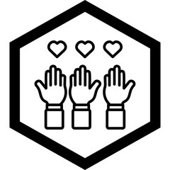 Sticker - Volunteer Icon Design