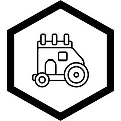 Sticker - Caravan Icon Design