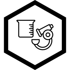 Wall Mural - Microscope Experiments Icon Design