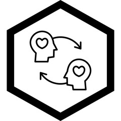 Sticker - Empathy Vector Icon Design