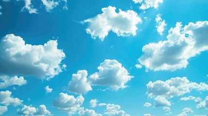 Wall Mural - blue sky and clouds as background
