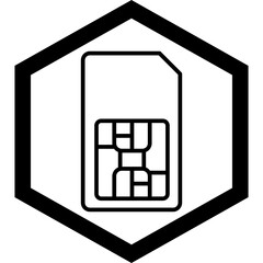 Sticker - Sim Icon Design