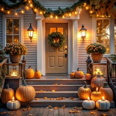 Wall Mural - halloween pumpkins