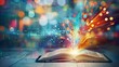 © TensorSpark - Open book with glowing pages, symbolizing effective learning and education. The image captures the essence of creativity, imagination, and the power of reading to expand horizons.