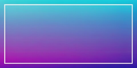 Wall Mural - White Frame on a Blue to Purple Gradient, gradient, frame, background, abstract