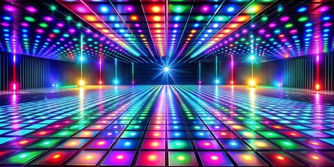 Poster - abstract disco background