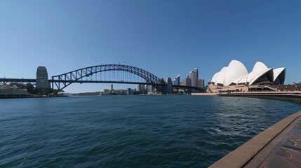 Wall Mural - The Sydney Opera House, located on the waterfront in Sydney, Australia, is an iconic performing arts venue.