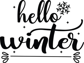 Wall Mural - hello winter