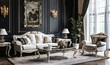 © Valentyna - Elegant living room with classical furniture and luxurious fabrics