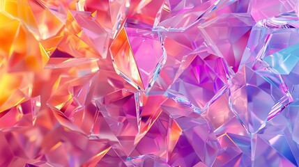 Wall Mural - abstract background of crystal refractions