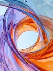 Wall Mural - a colorful swirly object