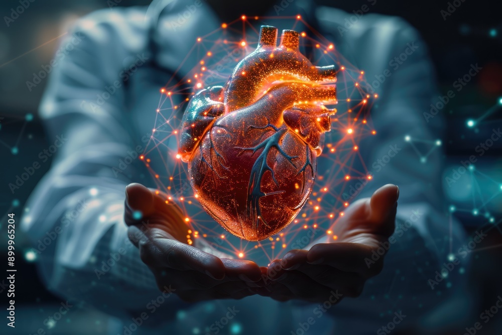 Cardiology and organ donation, a powerful visual for organ donation day, critical role of transplants, heart diseases and saving lives through generous contributions