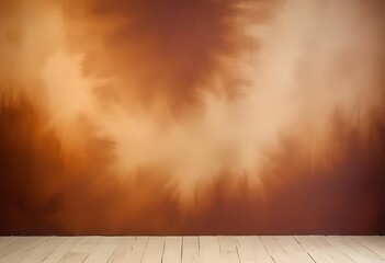 Wall Mural - empty room with wooden floor background