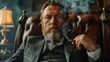 © Евгений Бурмистров - Old Money Fashion,  man in a business suit with a cigar