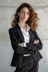 Wall Mural - Photorealistic beautiful confident women businesswoman Generative AI