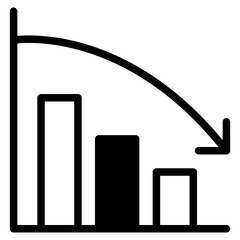 Wall Mural - graph icon