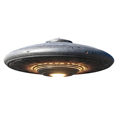 unidentified flying object ufo isolated on transparent background