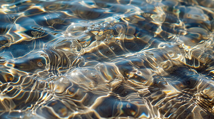 Wall Mural - Close Up of Rippling Water