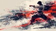 © Hayyu - Martial Arts in Motion: A Brushstroke of Power