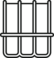 Sticker - Line drawing of a window with three glass sections being renovated