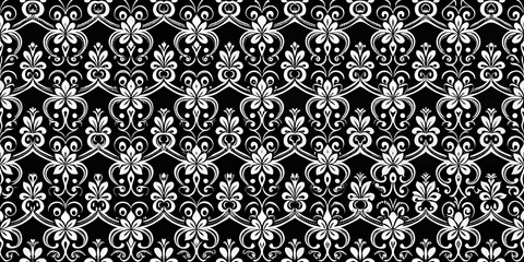 Sticker - A Seamless Pattern Using Only Black And White AI-Created Content