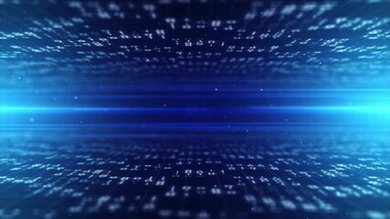 Wall Mural - abstract technology big data background concept. motion of digital data flow. transferring of big da