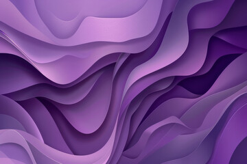 Poster - Abstract purple waves background with smooth flowing curves