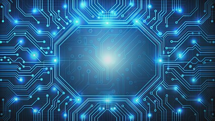 Abstract geometric background with circuit pattern design, technology, abstract, background, circuit, pattern